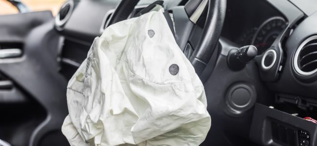 car crash; airbag; car; auto accident