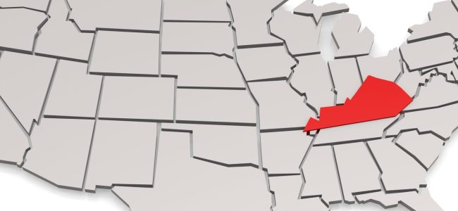 KY; kentucky; US map; states