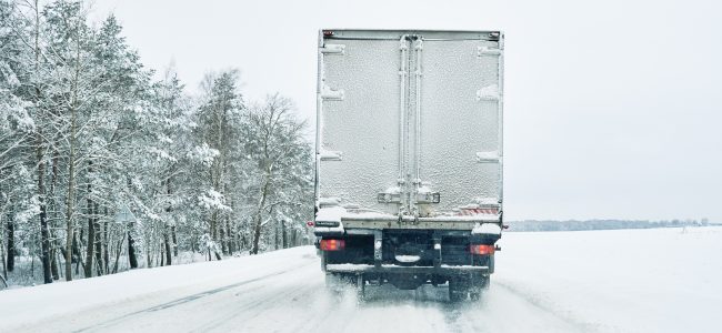 truck; icy roads; winter weather; trucking