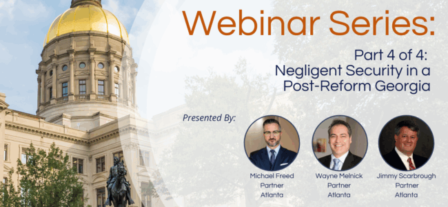 GA Tort Reform Webinar #4